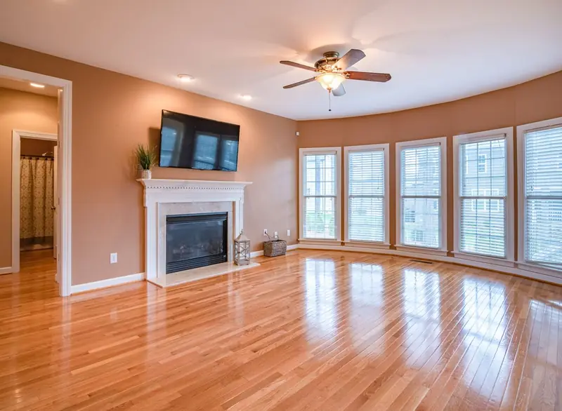 An empty, freshly cleaned living room ready for handover