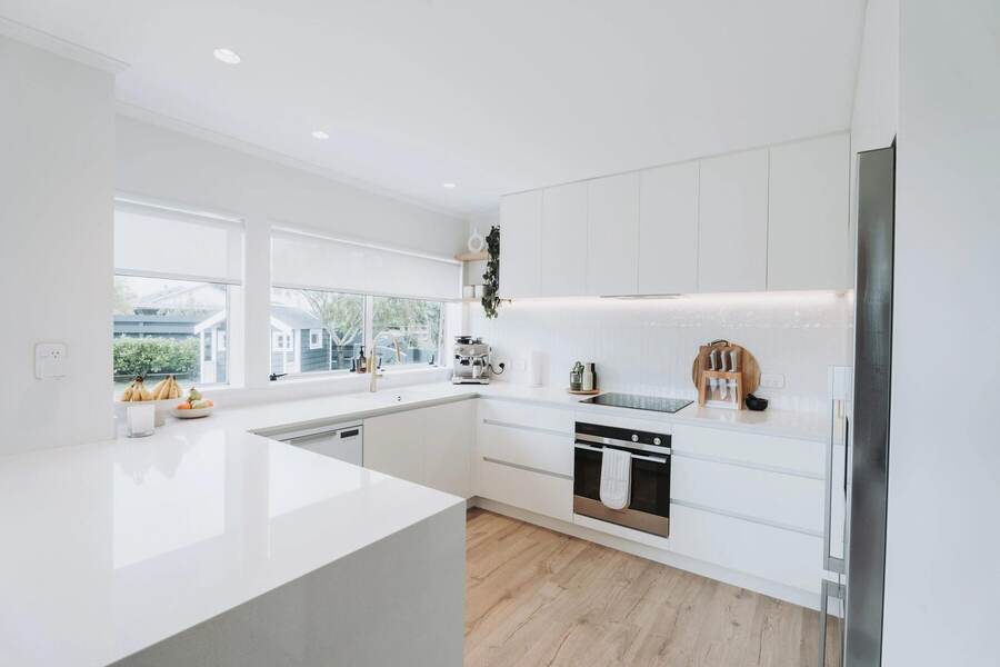 A spotless, bright kitchen